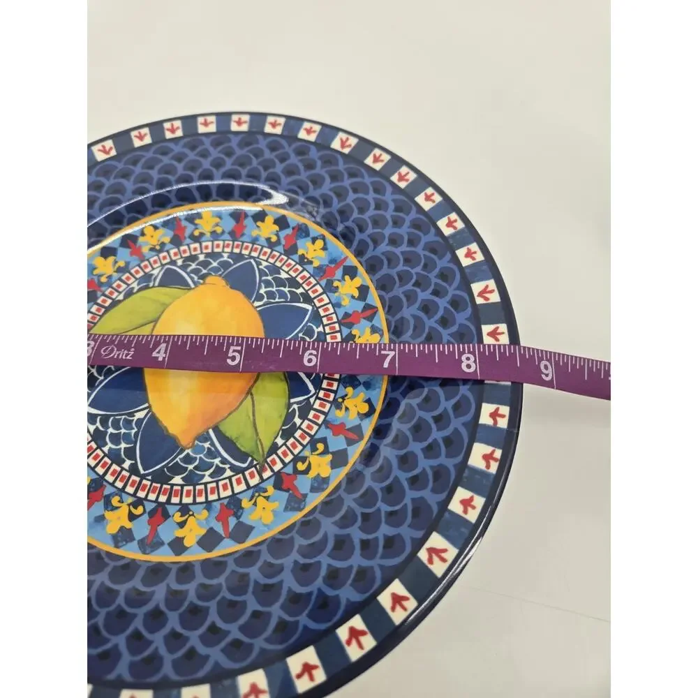 4 Williams Sonoma Sicily Melamine Salad Plates 8.5